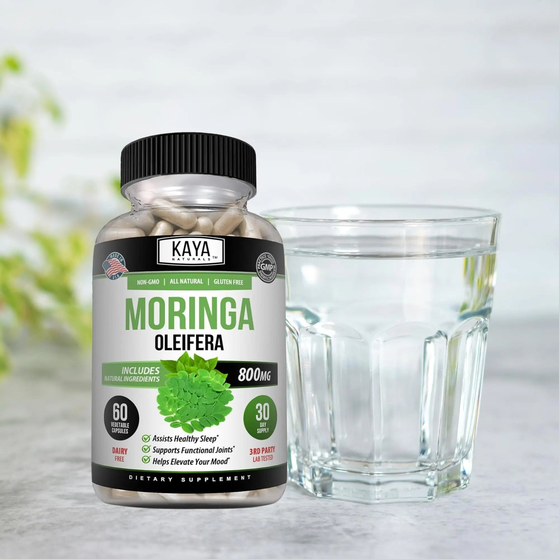 Kaya Naturals Moringa Leaf Extract - Complete Greens Superfood Supplement - Pure Miracle Tree Moringa - Boost Energy Naturally Kaya NaturalsBuy Supplements Australia