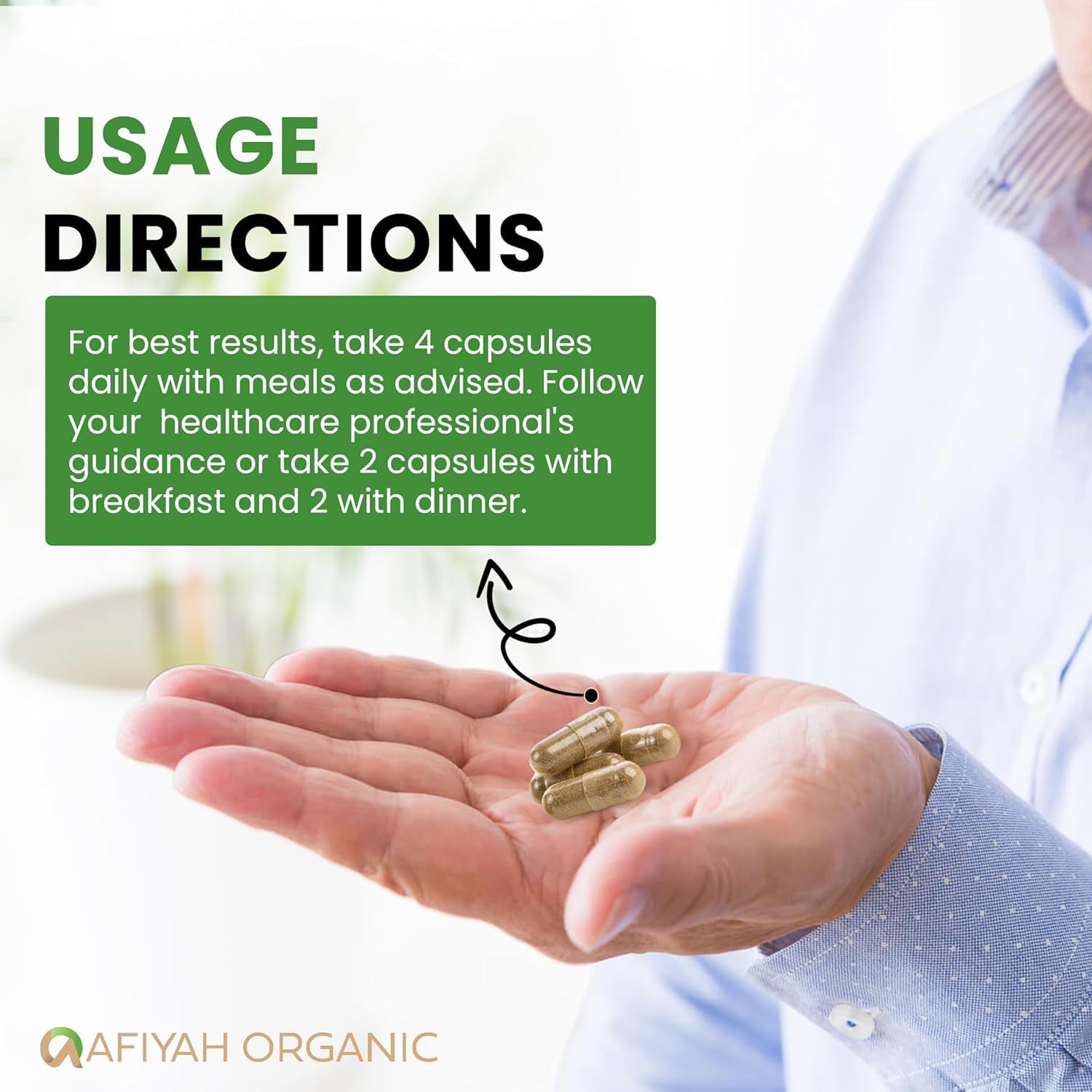 Afiyah Organic - Premium Quality Costus Igneus (Insulin Plant) Capsules - Easy to Swallow 120 Veggie Capsules (1 Month Supply) - Made in the USA - Including Complete Health Support Program Afiyah OrganicBuy Supplements Australia