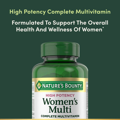 Nature's Bounty High Potency Women’s Complete Multivitamin, Daily Vitamin with Vitamin C, Supports Heart Health & Immune Function Nature's Bounty
