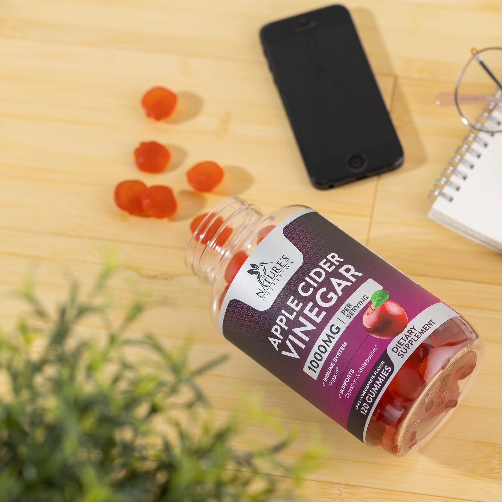 Nature's Nutrition Apple Vinegar Gummy for Weight Loss 1000mg - Vegan Apple Cider Vinegar Nature's NutritionBuy Supplements Australia
