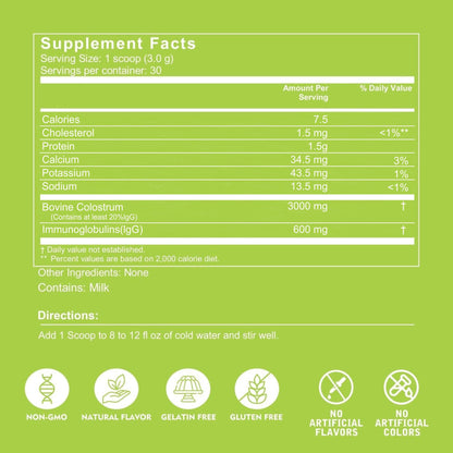 VITINITY Grass Fed Bovine Colostrum Powder for Humans 3000 mg - Natural IgG Colostrum Supplement Gut Health, Immune Support, Muscle Recovery, Wellness | Pure Colostrum Superfood,Unflavored 2 Pack VITINITYBuy Supplements Australia
