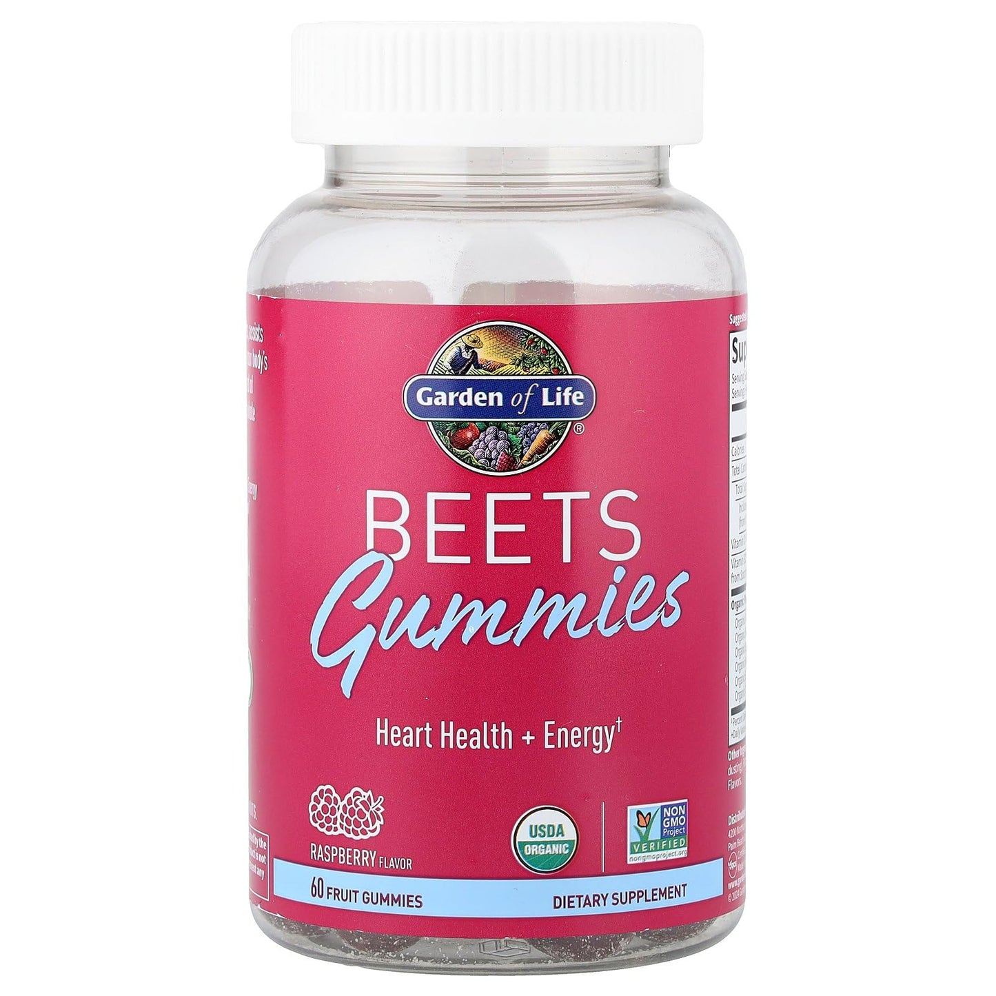 Garden of Life Organic Beet Root Gummies Made from Pectin with Antioxidants, Vitamin C, Vitamin D & B12 for Heart Health & Energy – BEETS Gummies – Vegan, Gluten Free, Non GMO, Raspberry, 30 Servings Garden of LifeBuy Supplements Australia