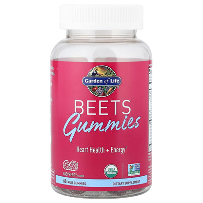 Garden of Life Organic Beet Root Gummies Made from Pectin with Antioxidants, Vitamin C, Vitamin D & B12 for Heart Health & Energy – BEETS Gummies – Vegan, Gluten Free, Non GMO, Raspberry, 30 Servings Garden of LifeBuy Supplements Australia