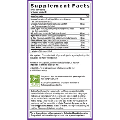 New Chapter Zyflamend™ Mini Softgels, Joint Supplement & Herbal Pain Relief – with Turmeric, Ginger & Green Tea - for Healthy Inflammation Response, Mobility & Flexibility, 180 mini softgels New ChapterBuy Supplements Australia