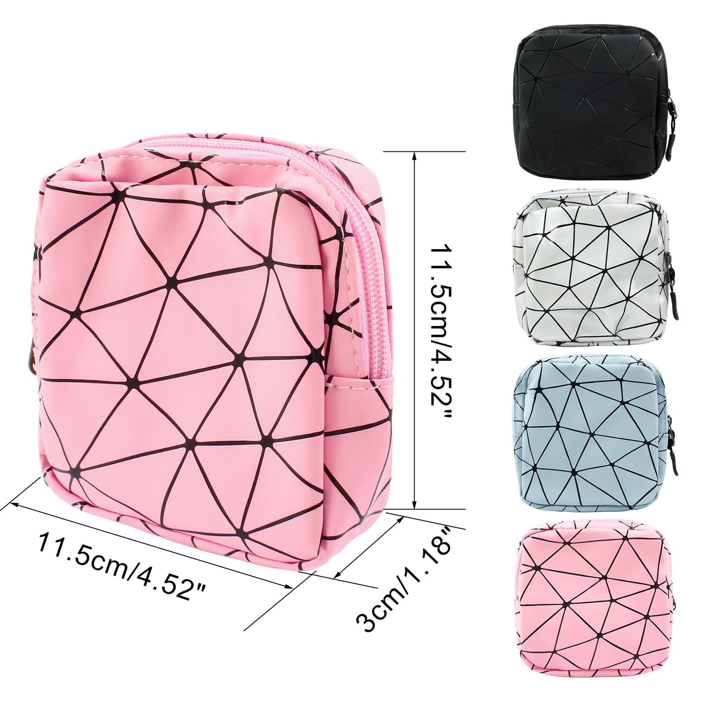 Uenhoy 4 Pcs Sanitary Napkin Storage Bags with Zipper, Portable Waterproof Menstrual Cup UenhoyBuy Supplements Australia