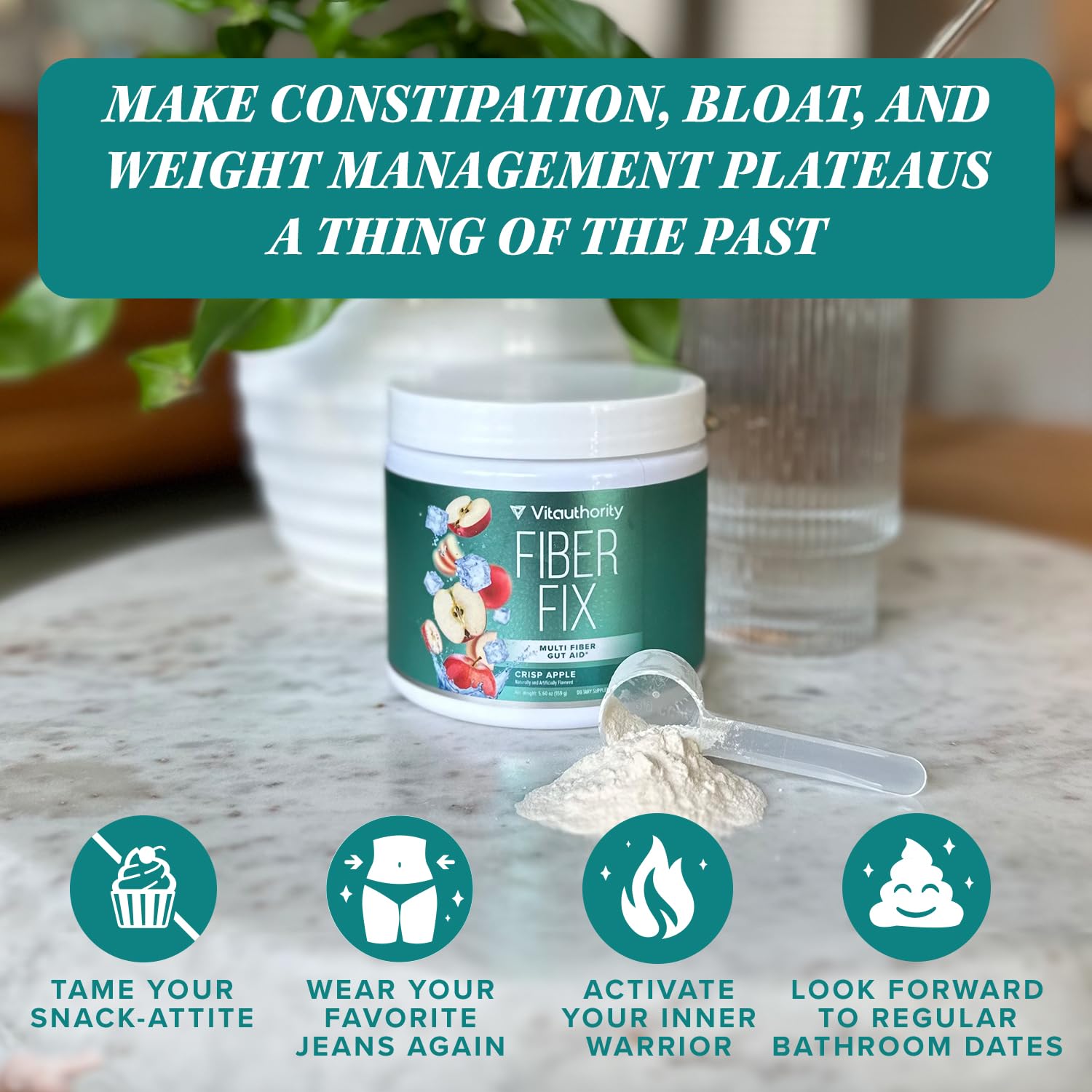 Vitauthority Prebiotic Fiber Powder Supplement - Healthy Gut Cleanse Detox for Women VitauthorityBuy Supplements Australia
