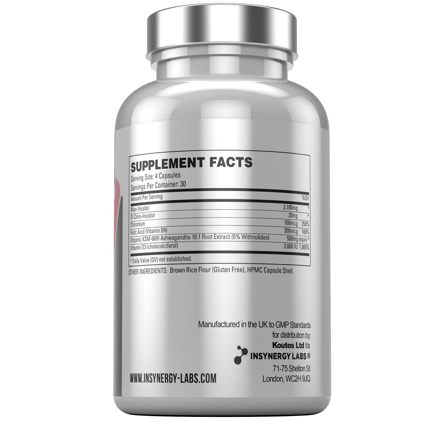 PCOS Pro - Ultra Premium Inositol PCOS Supplement (4X Extra Ingredients) Myo Inositol Insynergy LabsBuy Supplements Australia