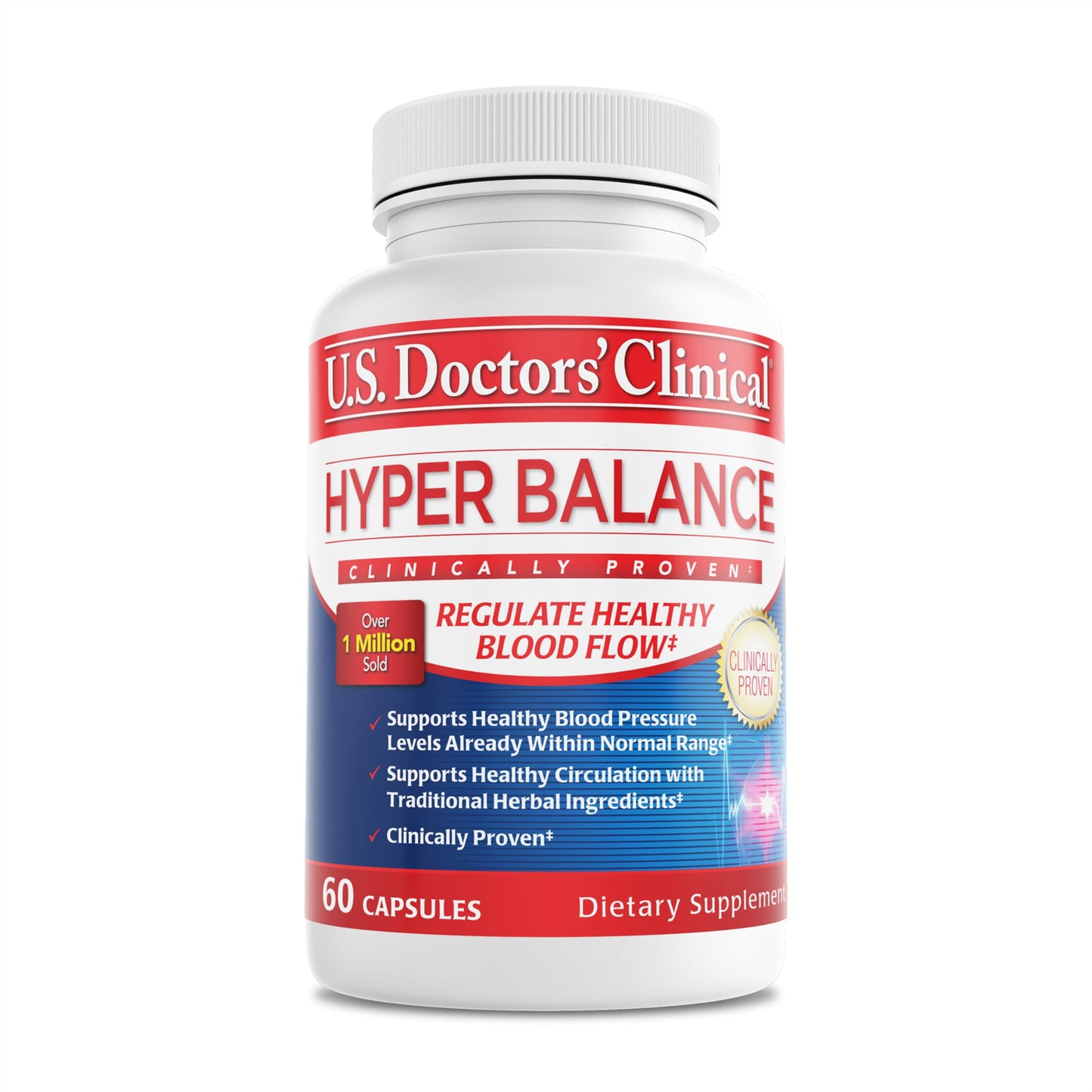 U.S. Doctors’ Clinical HyperBalance Herbal Support for Liver with Eucommia Bark, Senna, Wild Chrysanthemum to Promote Regulation (1 Month Supply – 60 Capsules) U.S.DOCTORS'CLINICALBuy Supplements Australia