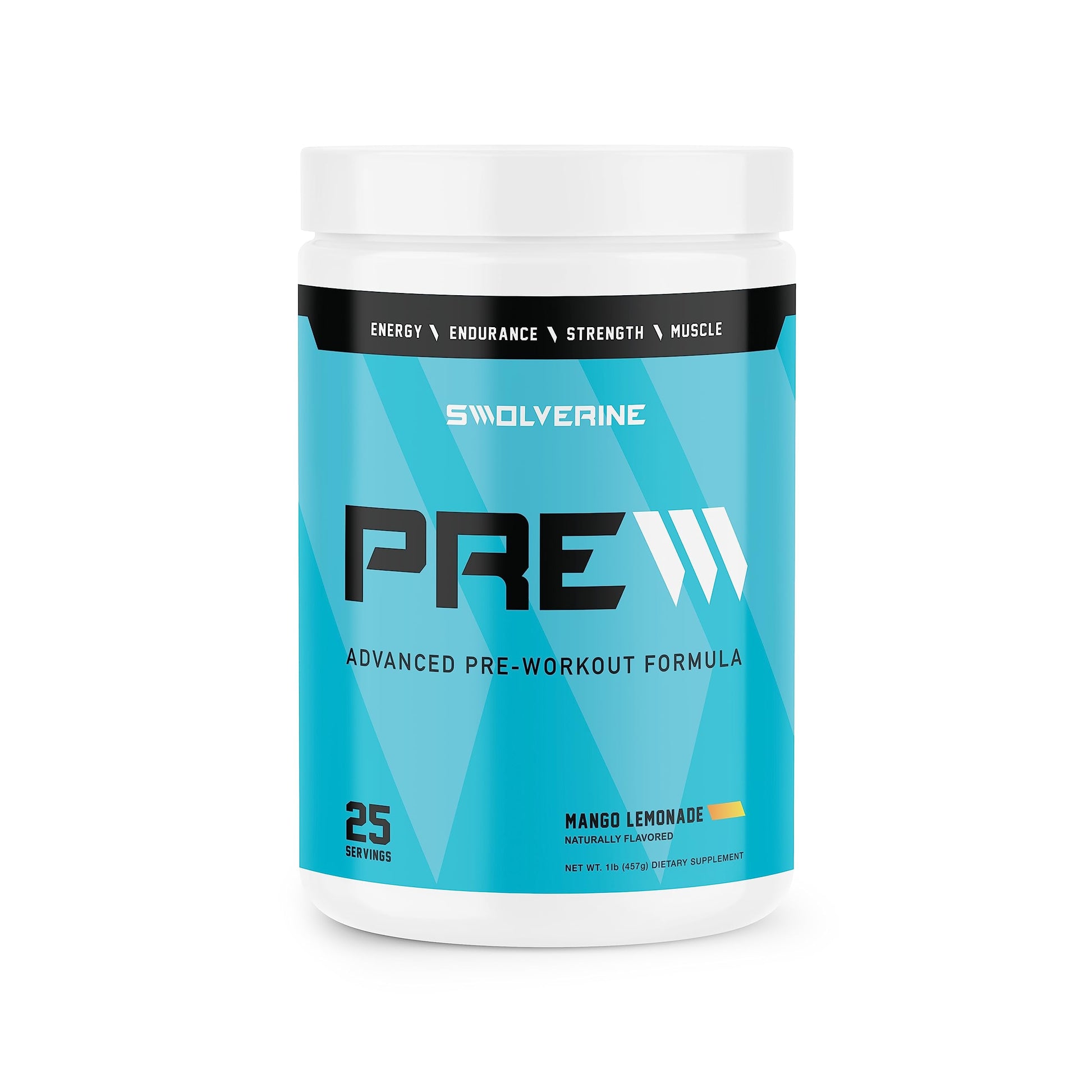 Swolverine PRE-Workout | Citrulline Malate, Carnosyn Beta Alanine, Carnitine, Ginseng