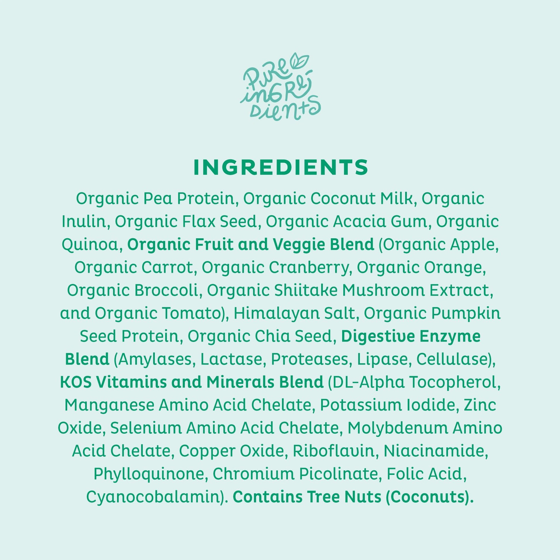 KOS Vegan Protein Powder, Unflavored & Unsweetened - Low Carb Pea Protein Blend KOSBuy Supplements Australia