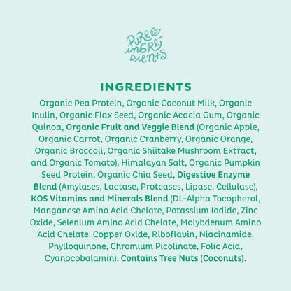 KOS Vegan Protein Powder, Unflavored & Unsweetened - Low Carb Pea Protein Blend KOSBuy Supplements Australia