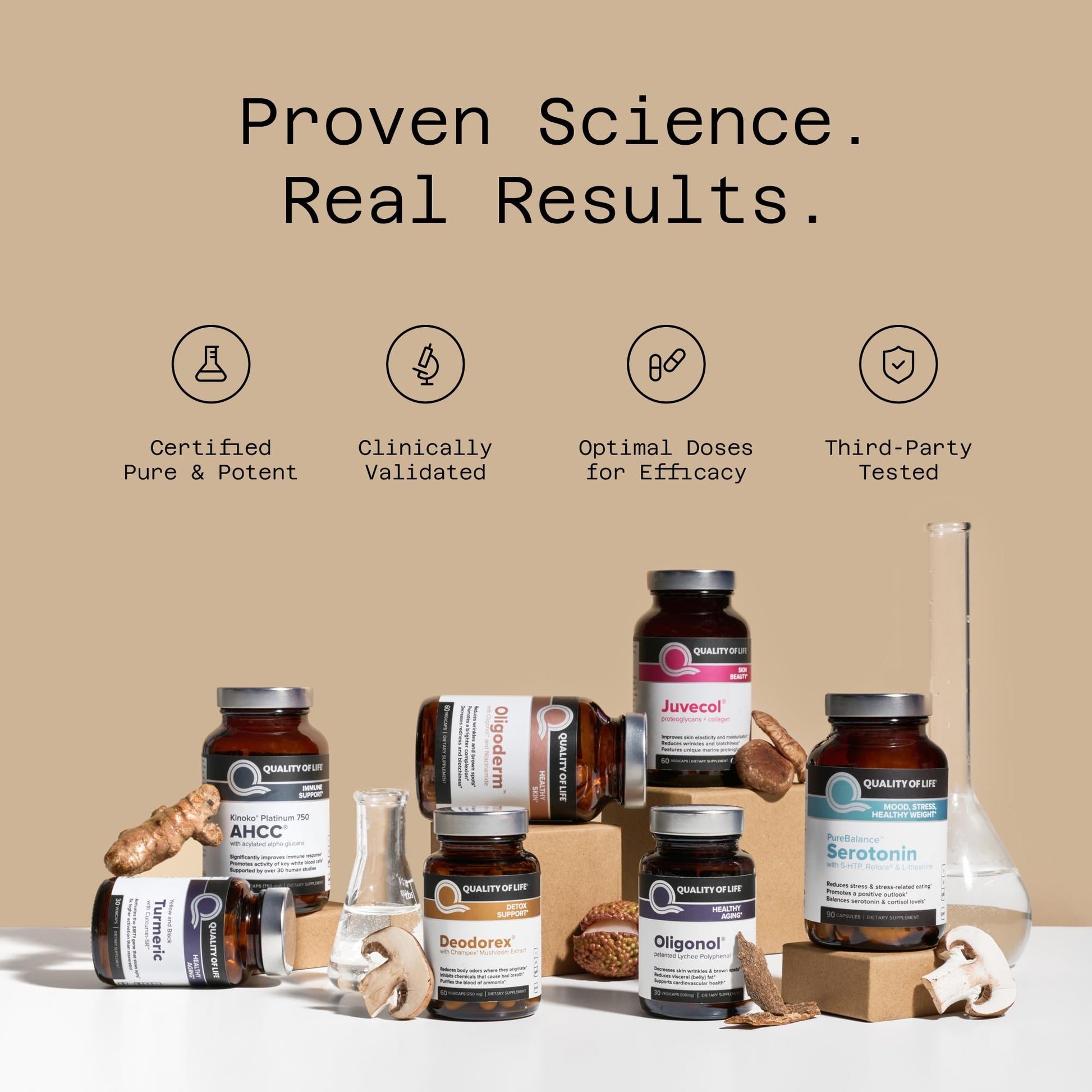 Quality of Life Pure Balance Serotonin Premium–Helps Boost Serotonin & Cortisol Levels - Includes 5-HTP, Venetron, Sensoril, Vitamin D3 & L-Theanine–60 Capsules Quality of LifeBuy Supplements Australia
