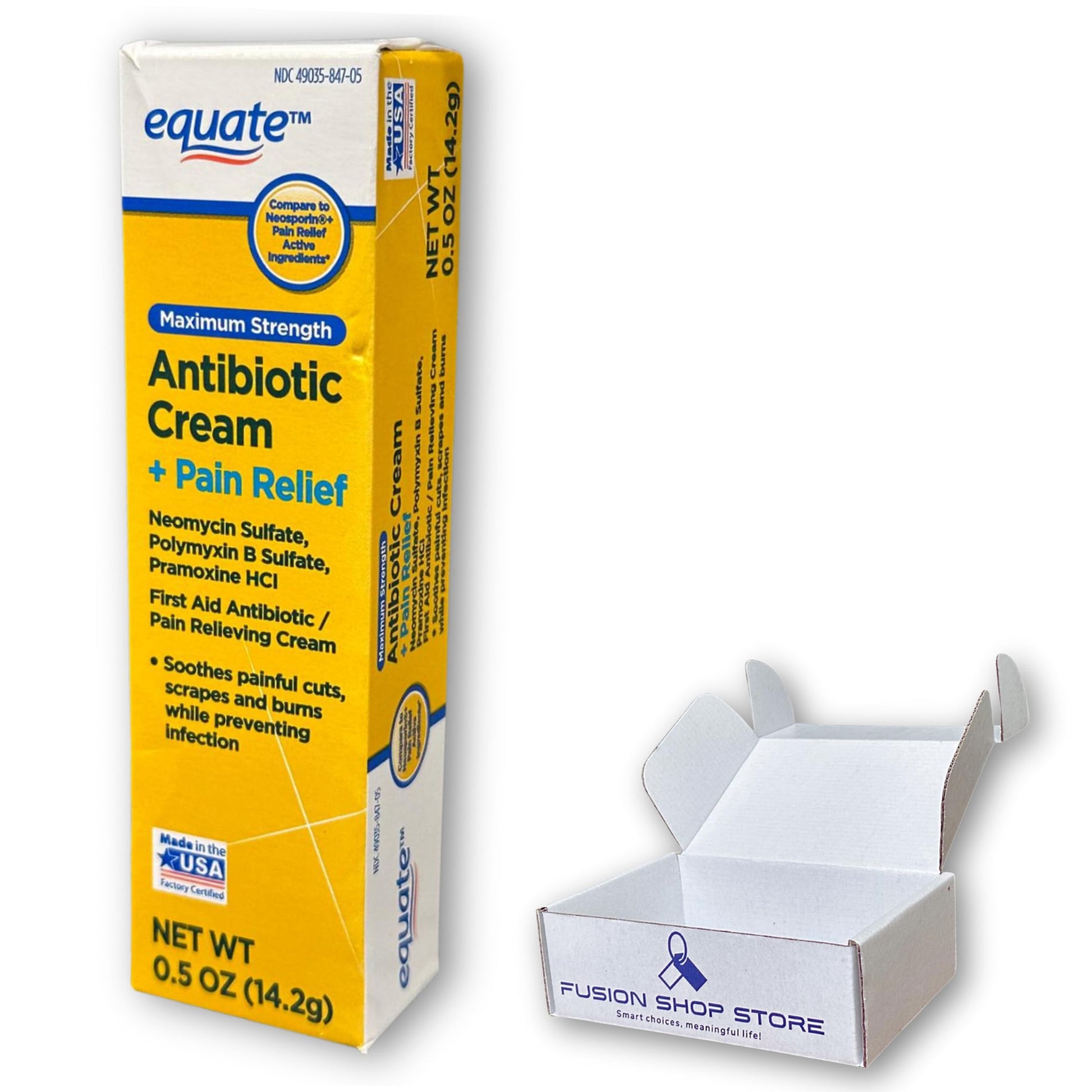 Triple Antibiotic Ointment- Maximum Strength with Topical Analgesic, 0.5 oz (Pack of 1), Boxed by Fusion Shop Store FUSION SHOP STORE Smart choices, meaningful life!Buy Supplements Australia
