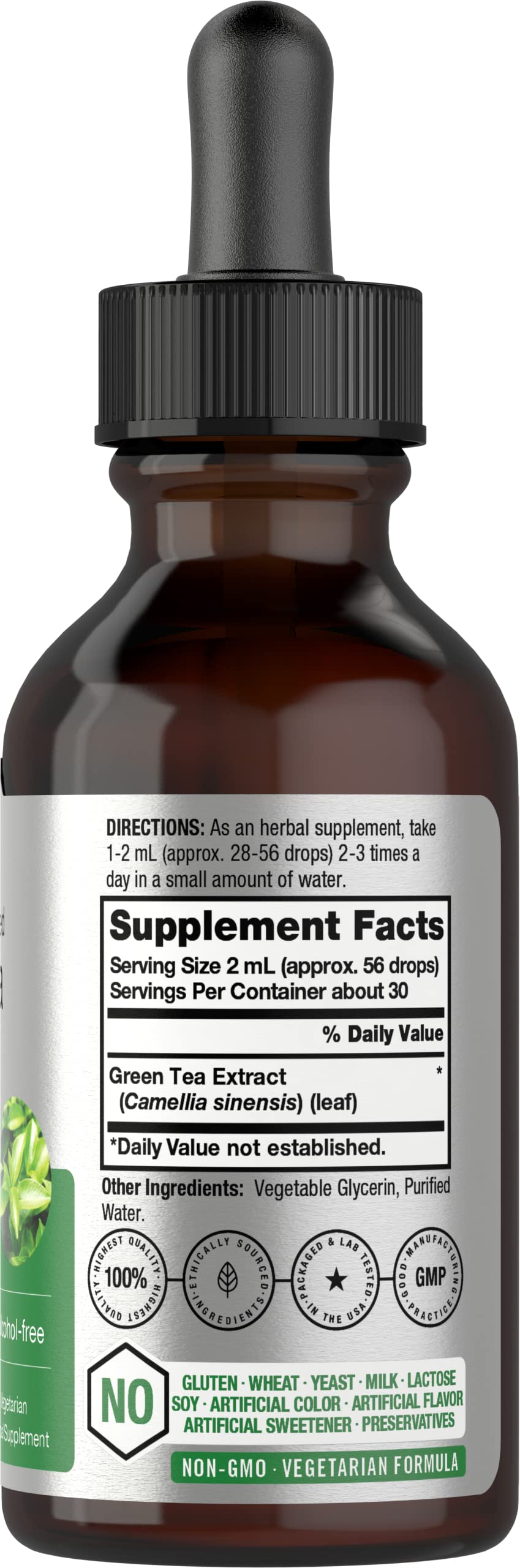 Green Tea Extract Liquid | 2 Fl Oz | Alcohol Free, Vegetarian Tincture | Super Concentrated HorbäachBuy Supplements Australia