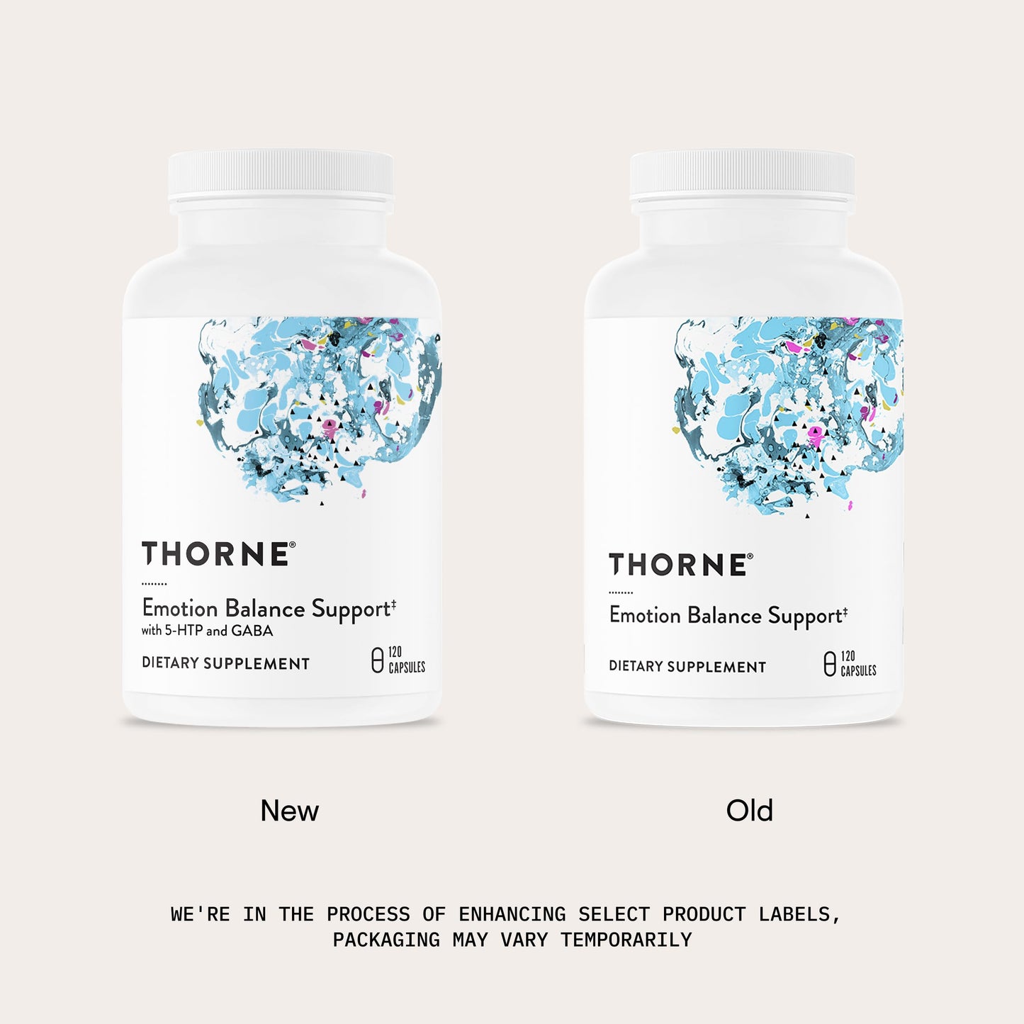 THORNE - Emotion Balance Support - Supports Mood & Stress Management* - Vitamins B6, B12 & C, 5-HTP, GABA, Rhodiola, Folate (5-MTHF) & L-Tyrosine - Third-Party Certified - Gluten-Free - 120 Capsules THORNEBuy Supplements Australia