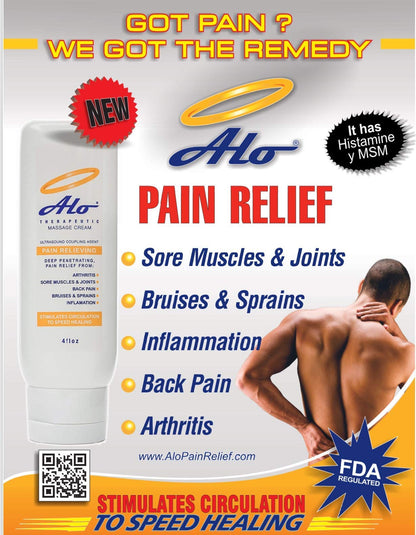 ALO Pain Relief Cream Therapy(32 oz with Pump) for Arthritis, Back Pain, Sciatica, Plantar Fasciitis, Tennis Elbow, Sore Muscles & Joints Inflammation - Working Out Aches, Acute Pain and Chronic Pain ALO Pain Relief CreamBuy Supplements Australia