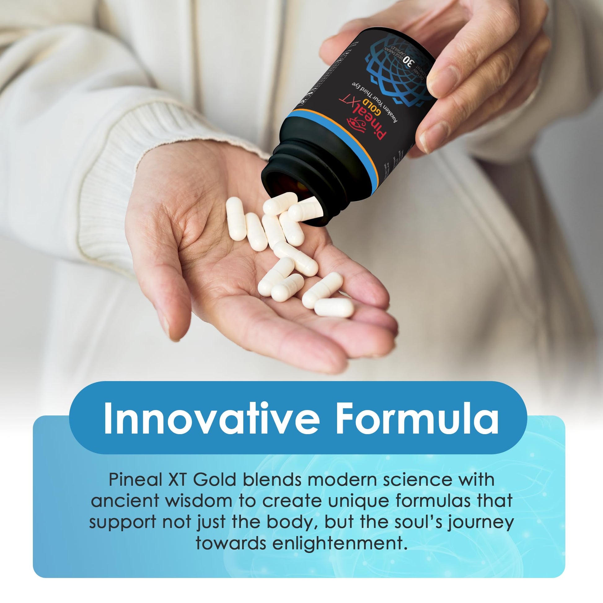 Nutraville Pineal XT Gold - Pineal Gland Supplement - Third Eye Awakening - Focus and Memory Supplement for Brain - 7 Powerful Ingredients Decalcify, Detox, and Activate Your Pineal Gland, 2 Pack NutravilleBuy Supplements Australia