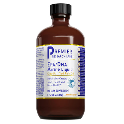 Premier Research Labs EPA/DHA Marine Liquid - Omega 3 Fish Oil Liquid, Omega 3 Liquid Fish Oil Supplement for Adults, Joint, Heart, & Brain Health Support - 8 Fl Oz Bottle Premier Research LabsBuy Supplements Australia