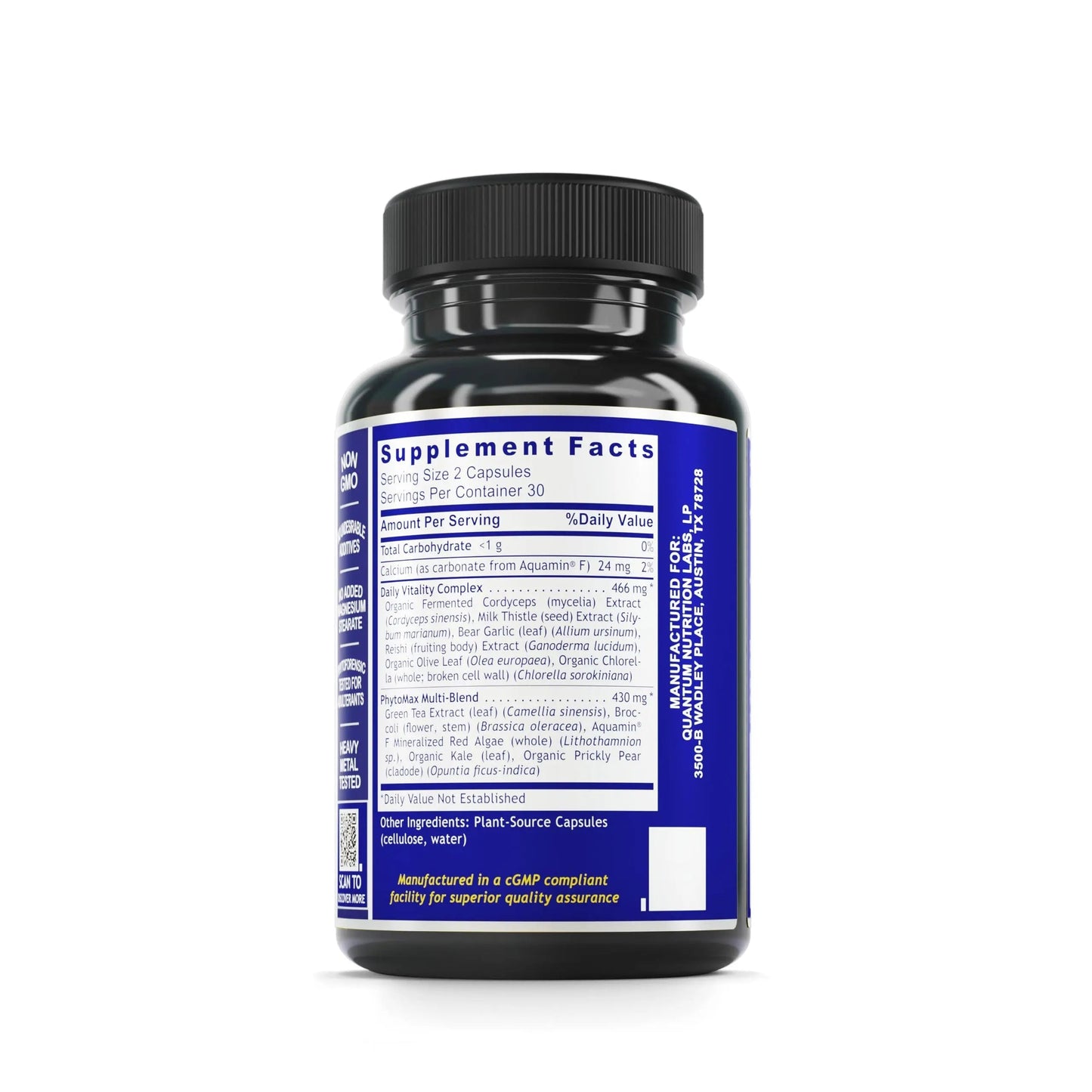 Quantum Nutrition Labs Daily Multivitamin - Multivitamin for Men and Women, Daily Nutrition Supplements with Calcium for Adults Quantum Nutrition