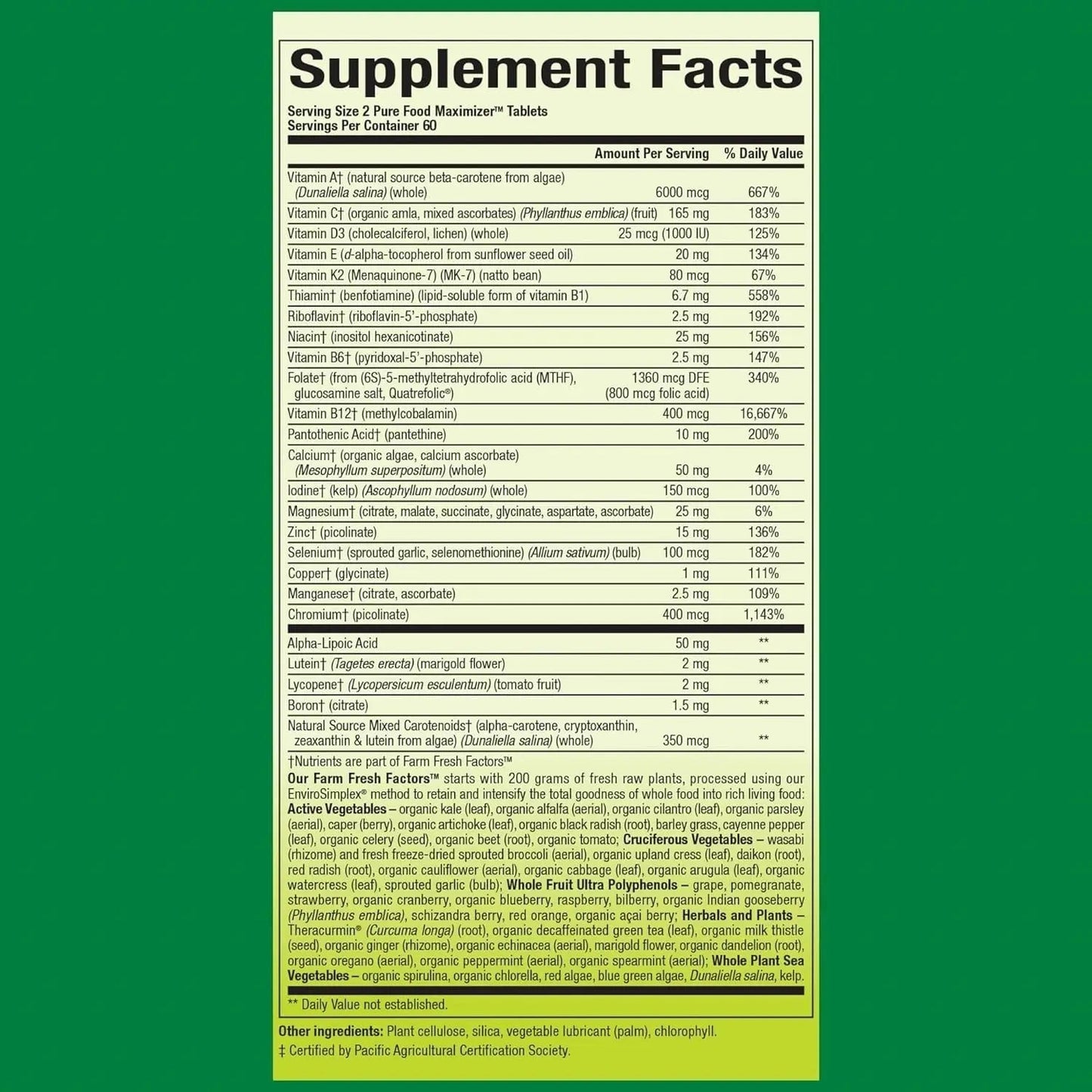 Natural Factors Whole Earth & Sea Women's 50+ Multivitamin & Mineral - Daily Multivitamin with Calcium, Selenium & More Natural Factors