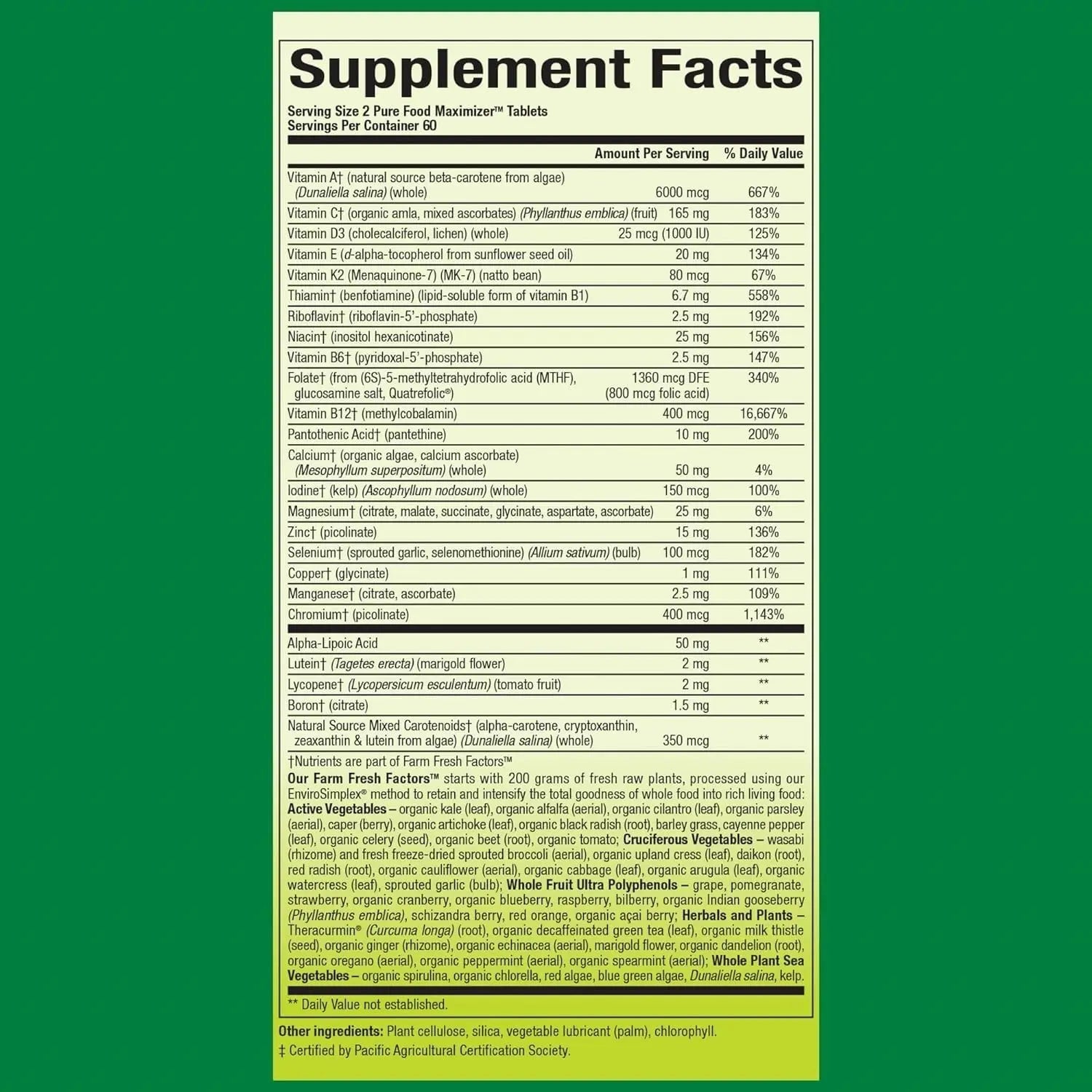 Natural Factors Whole Earth & Sea Women's 50+ Multivitamin & Mineral - Daily Multivitamin with Calcium, Selenium & More Natural Factors