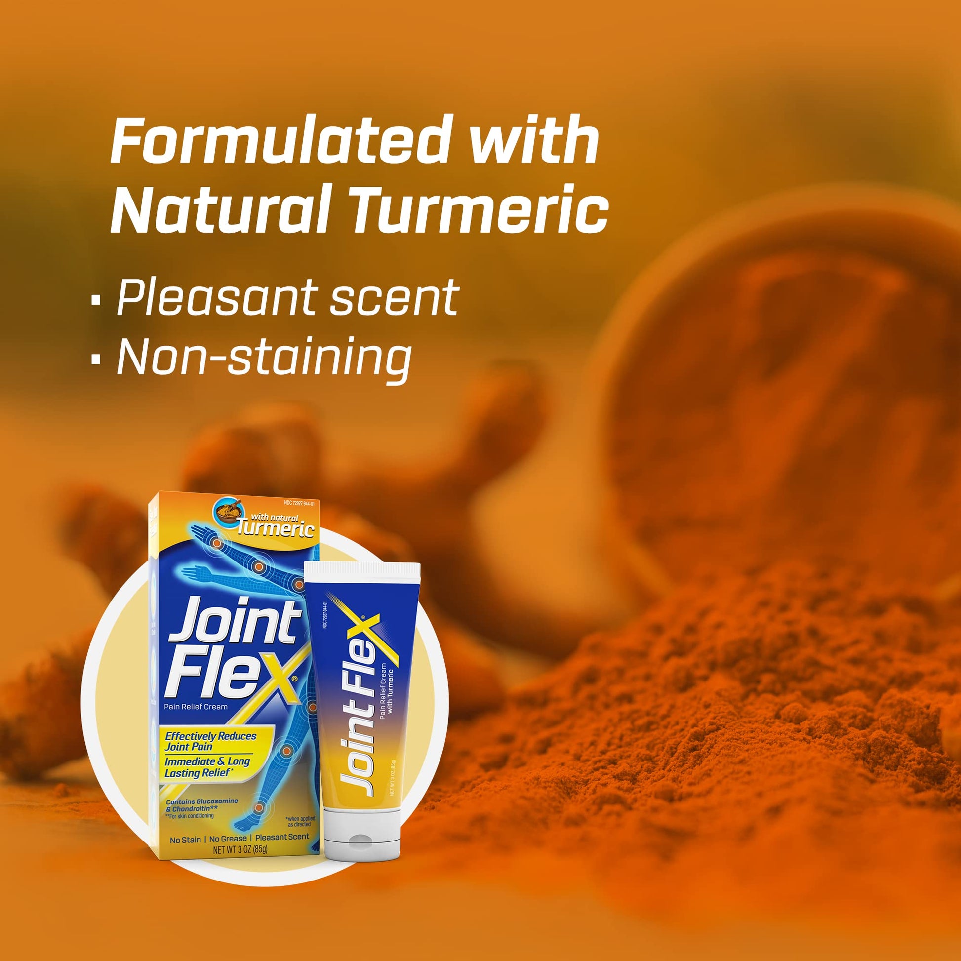 JOINTFLEX Pain Relief Cream with Turmeric, Arthritis Pain Relief, Joint Pain Relief, 3 Ounce Tube JointFlexBuy Supplements Australia