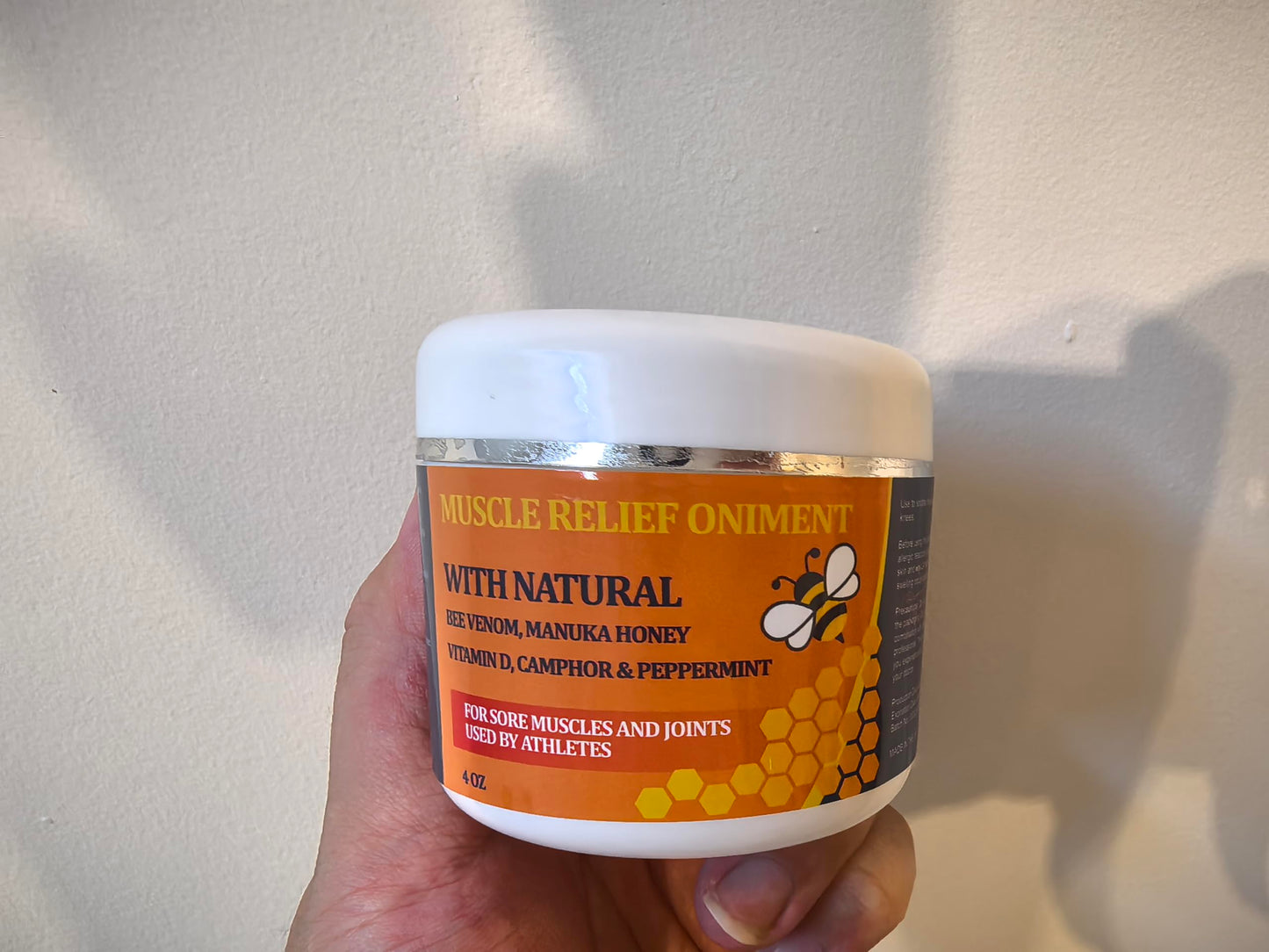 Beeswax and Honey Fast Acting Joint Muscle Bone Cream, Immediate Help for Back, Neck, Hand, Feet, Knee, Shoulder, Topical, Nerve, Plantar, Ankle, Foot Discomfort, Natural Added YOKOBBYESBuy Supplements Australia