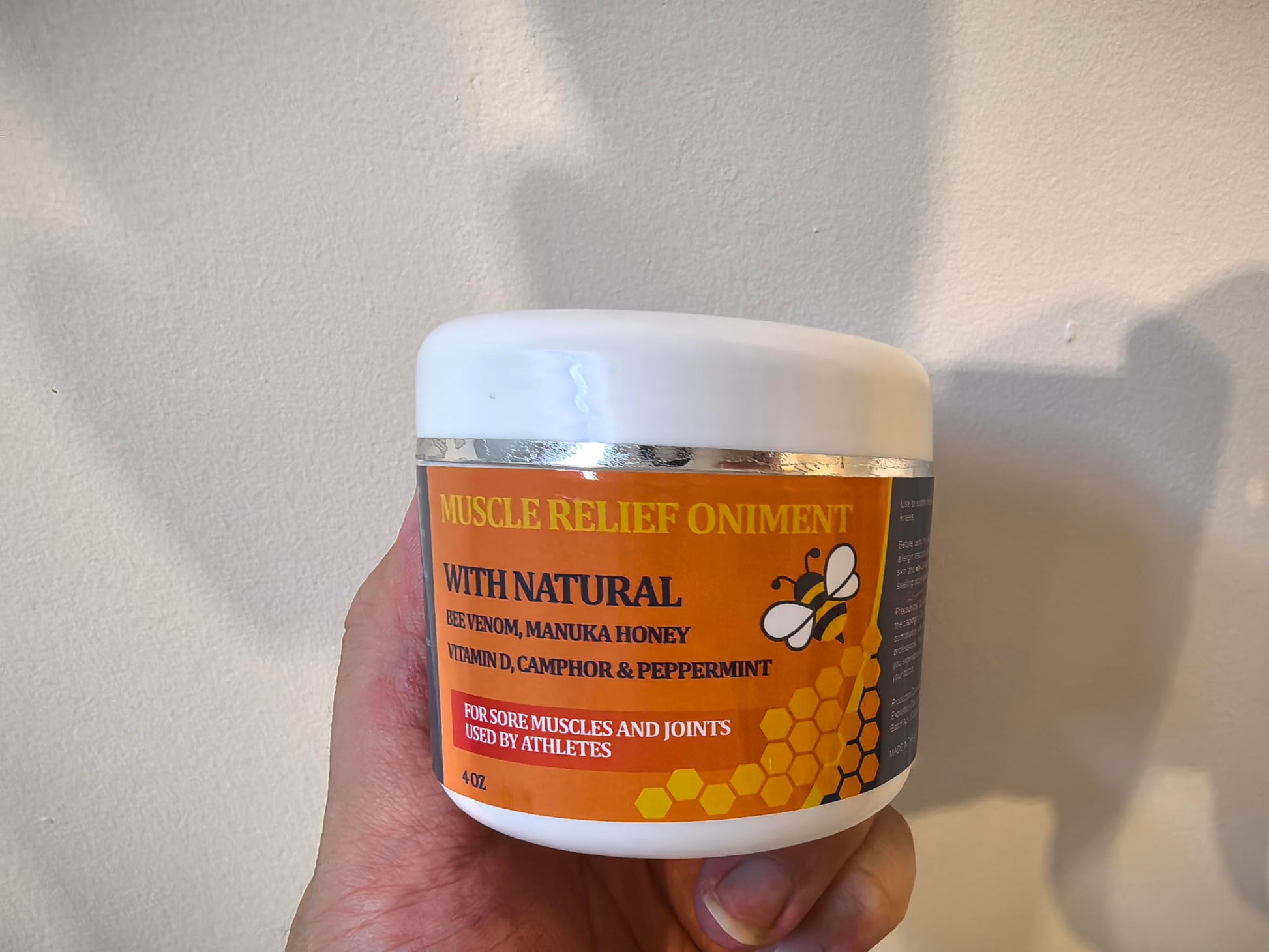 Beeswax and Honey Fast Acting Joint Muscle Bone Cream, Immediate Help for Back, Neck, Hand, Feet, Knee, Shoulder, Topical, Nerve, Plantar, Ankle, Foot Discomfort, Natural Added YOKOBBYESBuy Supplements Australia
