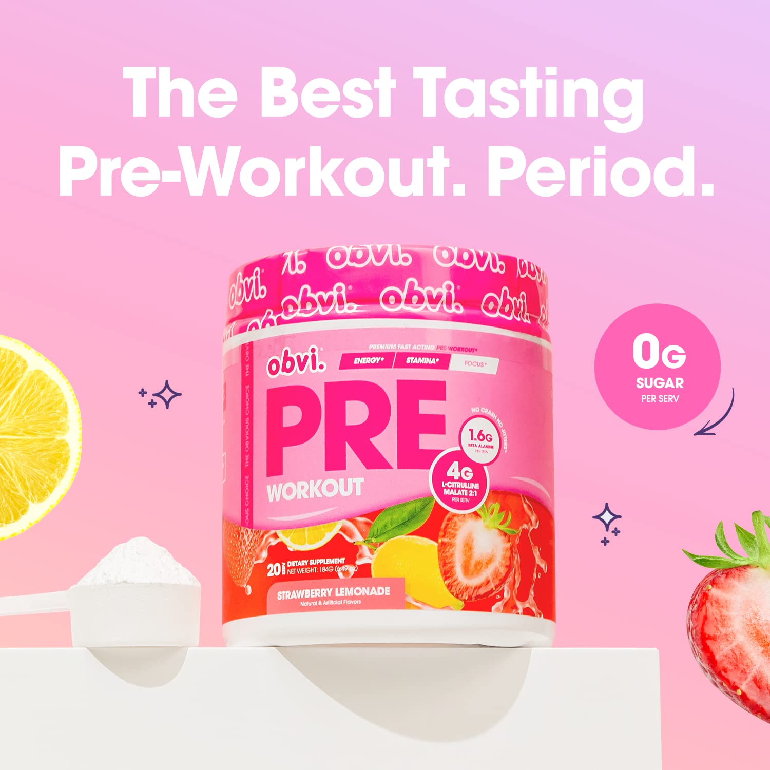 Obvi Pre Workout for Women, Preworkout, Designed for Energy, Stamina and Focus ObviBuy Supplements Australia