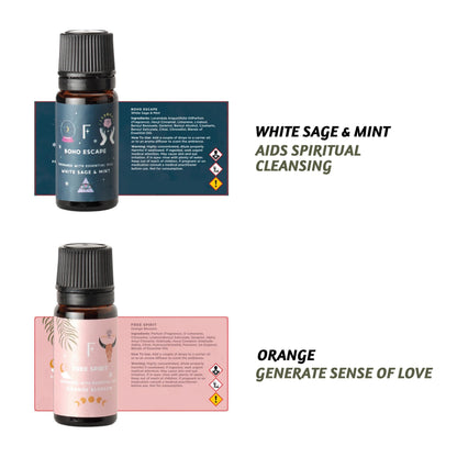 Folkulture Essential Oil Set for Diffuser, Set of 6, Aromatherapy Diffuser Oil Scents for Home FolkultureBuy Supplements Australia