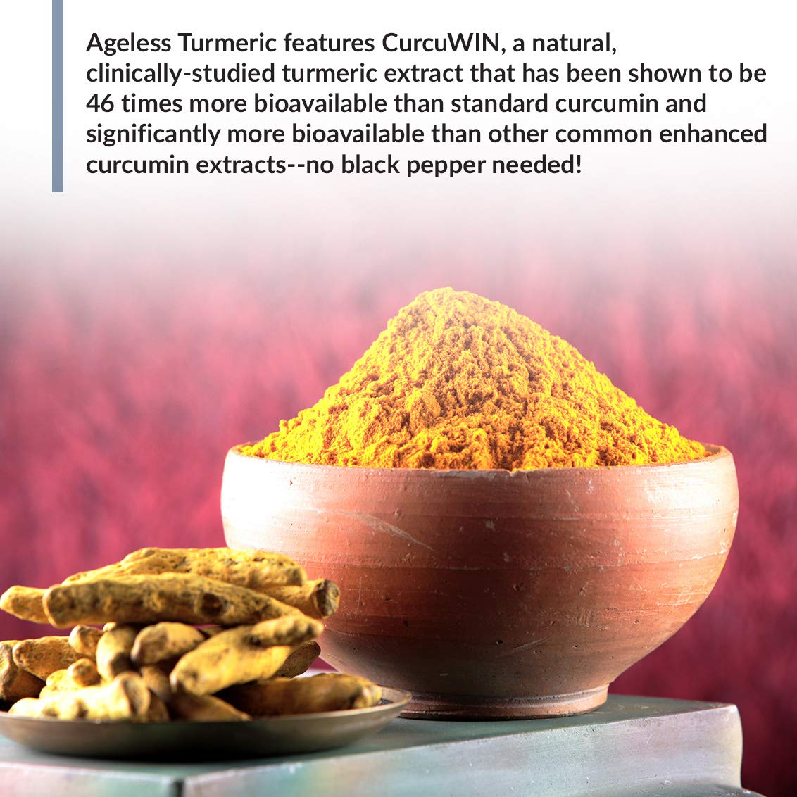 BioTrust Ageless Turmeric Supplement - CurcuWIN Turmeric Curcumin with Ginger Extract BioTrustBuy Supplements Australia