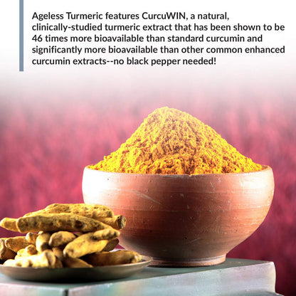 BioTrust Ageless Turmeric Supplement - CurcuWIN Turmeric Curcumin with Ginger Extract BioTrustBuy Supplements Australia