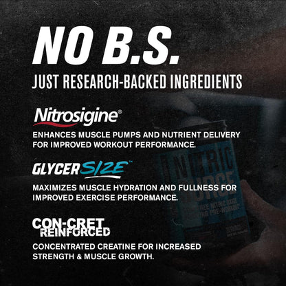 Nitric Surge Stim Free Pre Workout Powder - Caffeine Free Nitric Oxide Supplement Jacked FactoryBuy Supplements Australia