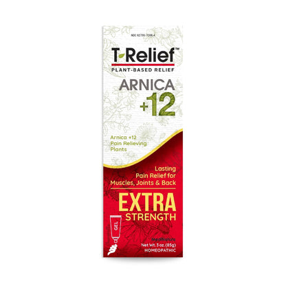 MediNatura T-Relief Extra Strength Gel Arnica +12 Natural Relieving Actives for Back Pain Joint Soreness Muscle Aches & Stiffness Whole Body Fast Acting Relief for Women & Men - 3 oz MediNaturaBuy Supplements Australia