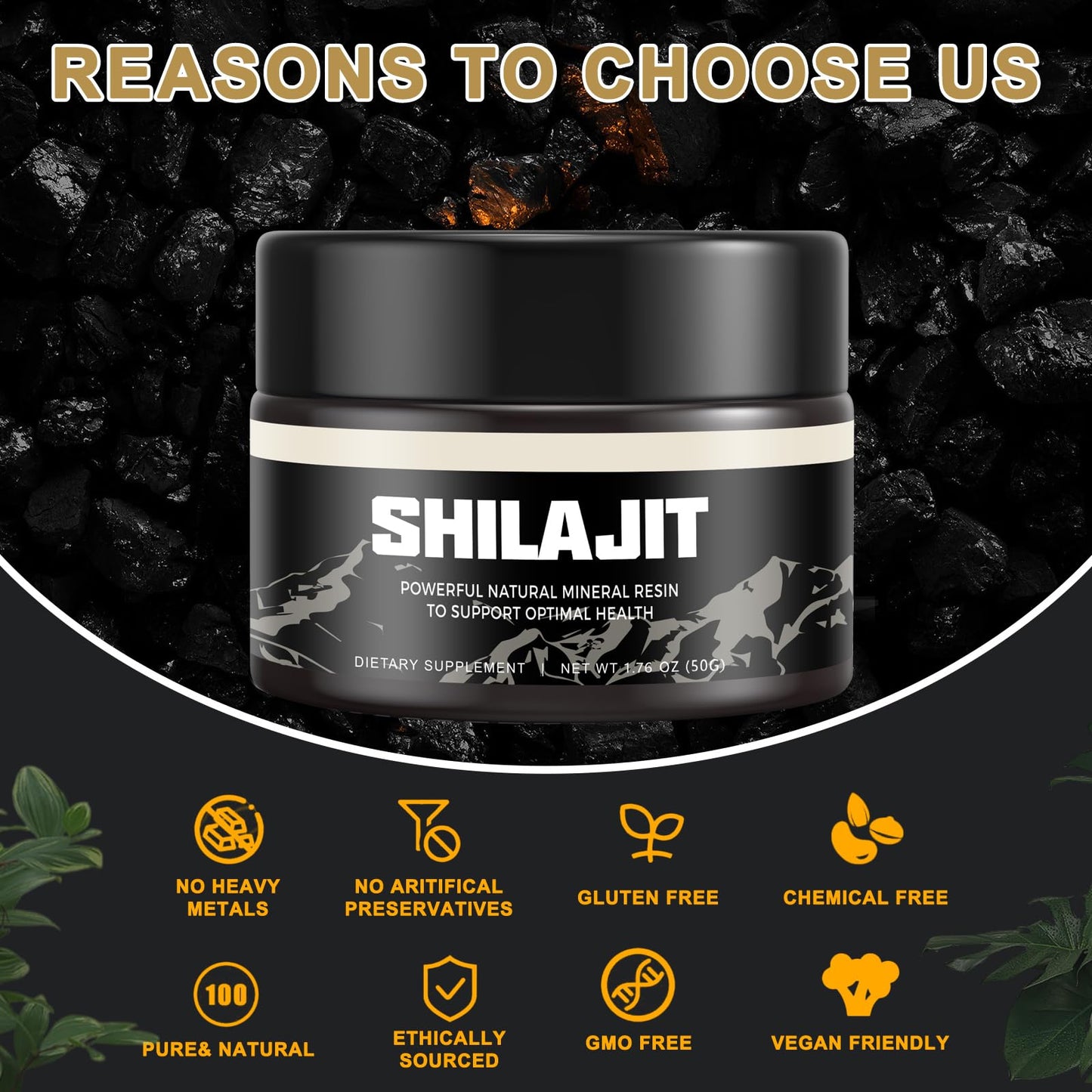 Shilajit Pure Himalayan Organic Shilajit Resin - Gold Grade 100% Shilajit Supplement ScarremoverBuy Supplements Australia