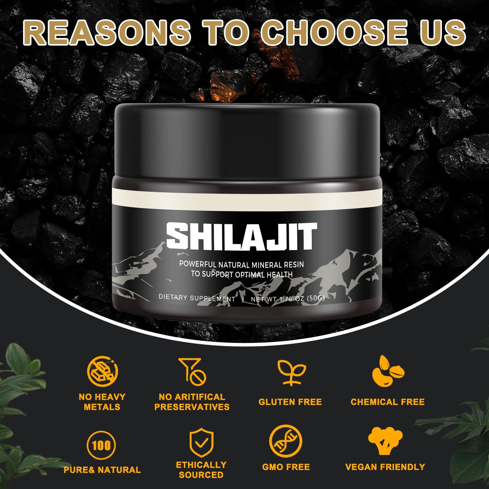 Shilajit Pure Himalayan Organic Shilajit Resin - Gold Grade 100% Shilajit Supplement ScarremoverBuy Supplements Australia
