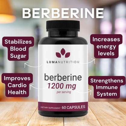 Luma Nutrition Berberine Supplement - Berberine 1200mg Per Serving - Berberine HCI Luma NutritionBuy Supplements Australia