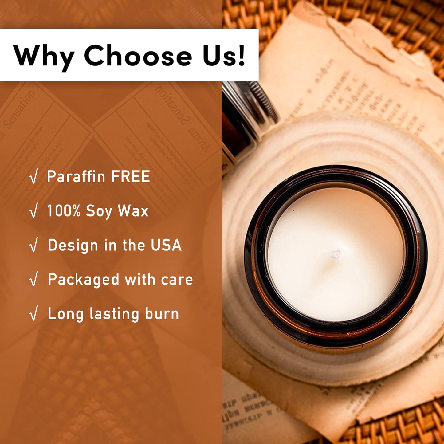 Annye White Tea Scented Candles, Organic Soy Candle for Home Scented, Hand-Poured Jar Candle AnnyeBuy Supplements Australia