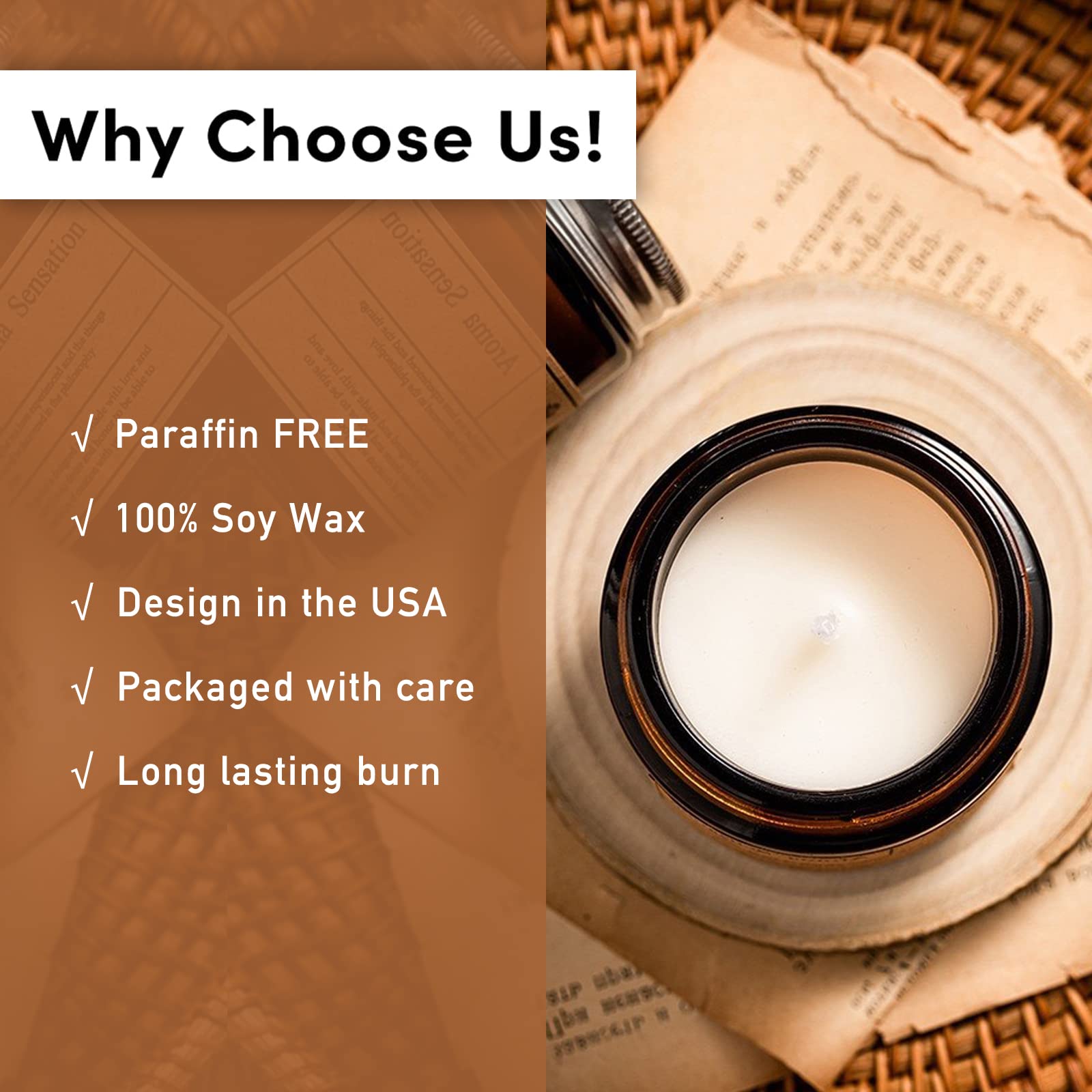 Annye White Tea Scented Candles, Organic Soy Candle for Home Scented, Hand-Poured Jar Candle AnnyeBuy Supplements Australia