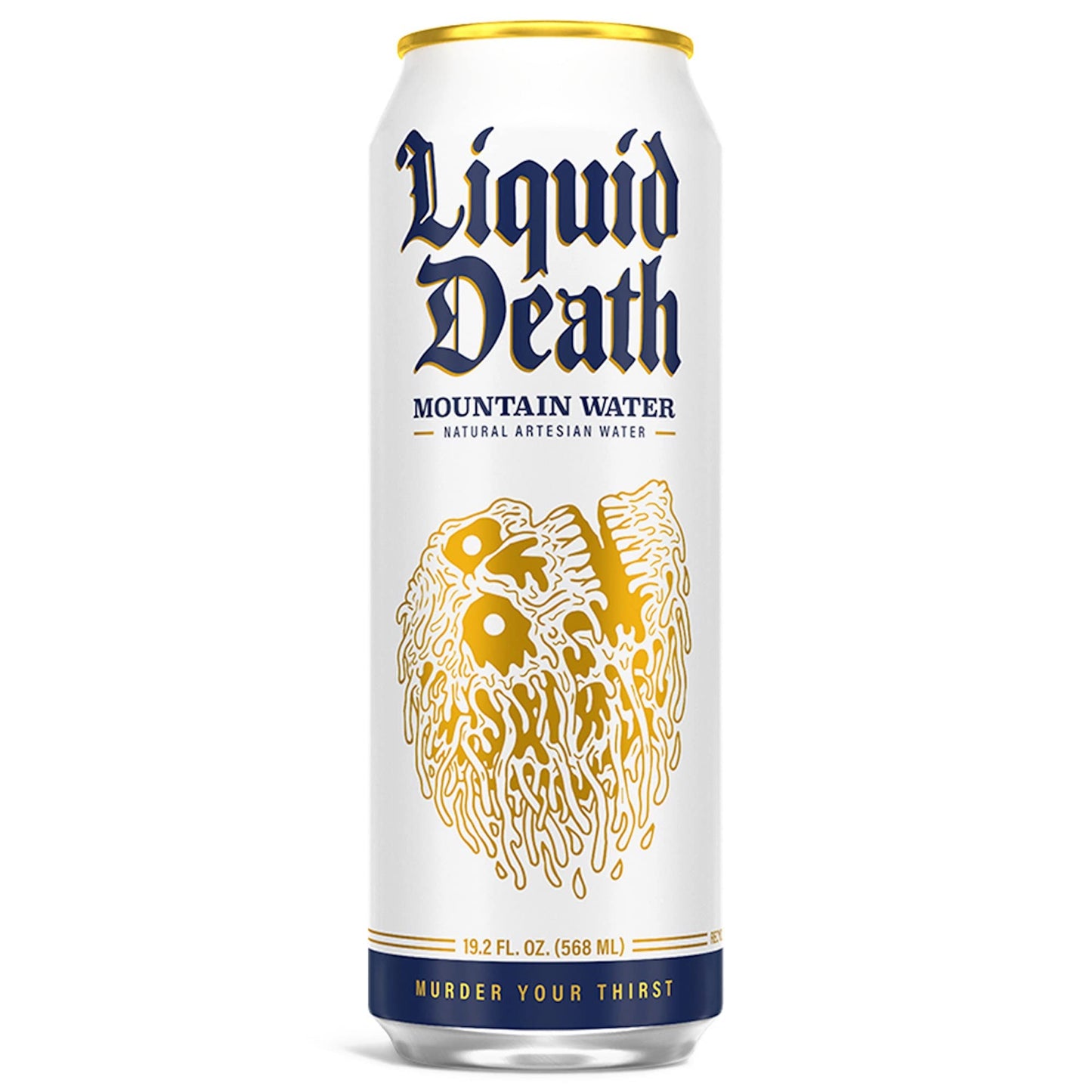 Liquid Death Still Mountain Water, 19.2 oz King Size Cans (8-Pack) Liquid DeathBuy Supplements Australia