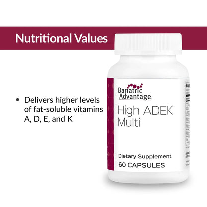 Bariatric Advantage High ADEK Multi - for Bariatric Surgery Patients - Multivitamin with Vitamins A, D, E, K & Trace Minerals Bariatric AdvantageBuy Supplements Australia