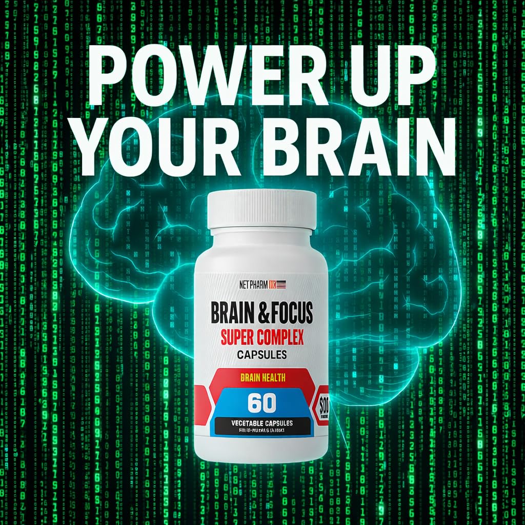 MetpharmUSA Brain & Focus Nootropic Super Complex Supplement for Brain Support and Performance, Improved Focus Memory and Mental Performance MetpharmUSABuy Supplements Australia
