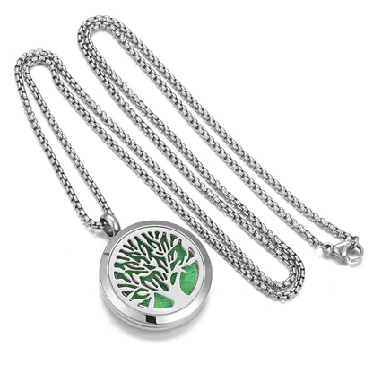 Aromatherapy Essential Oil Diffuser Necklace Tree of Life Cloud Design Stainless Steel Locket JEAN SMILEBuy Supplements Australia