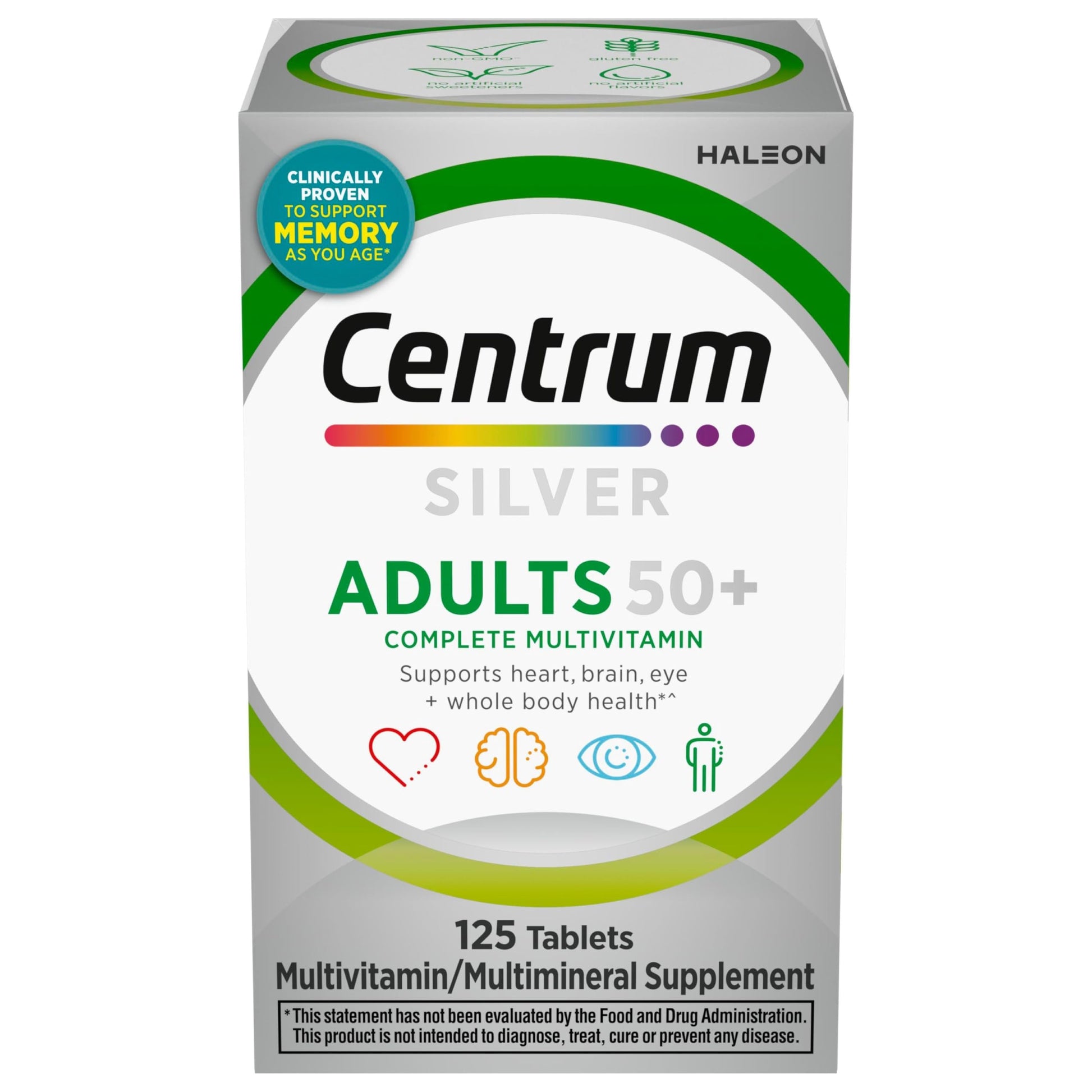 Centrum Silver Multivitamin for Adults 50 Plus, Multivitamin/Multimineral Supplement, Vitamin D3, B-Vitamins, Gluten Free CentrumBuy Supplements Australia