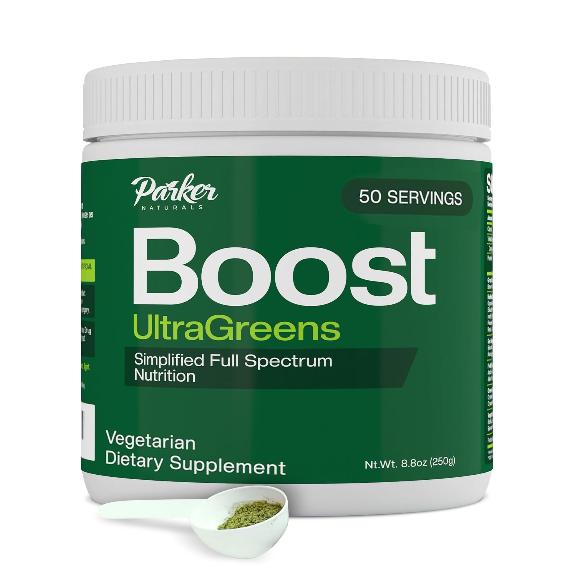 Boost UltraGreens Super Greens Powder - Organic Spirulina, Grasses & Antioxidants | Premium Superfood for Daily Energy | Detox & Whole-Body Wellness - 50 Servings Parker NaturalsBuy Supplements Australia