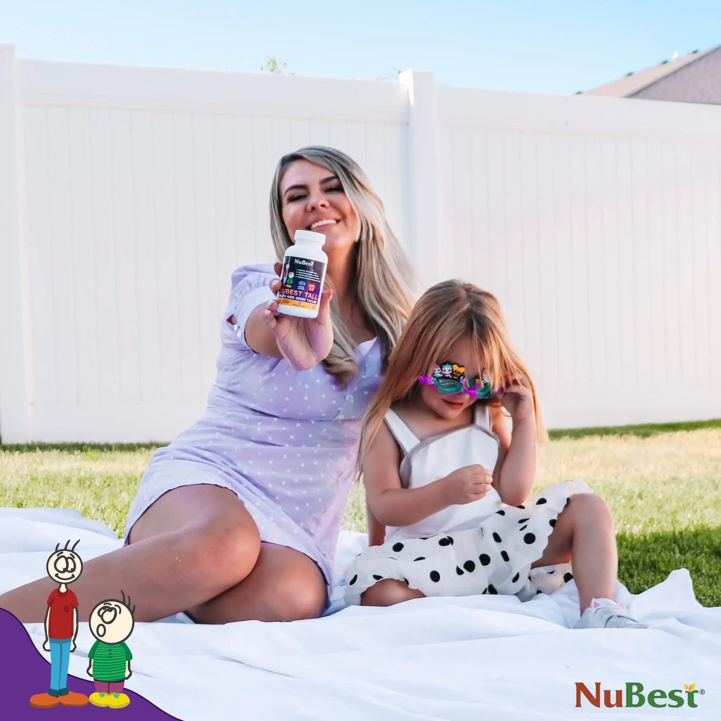 NuBest Tall Kids - Multivitamins & Minerals for Age 2 to 9 - Bone Strength & Immunity Support - Helps Kids, Toddlers Healthy NuBest
