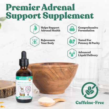 Active Adrenal - Advanced Adrenal Support Tincture - Liquid Delivery for Better Absorption Rejuvica HealthBuy Supplements Australia