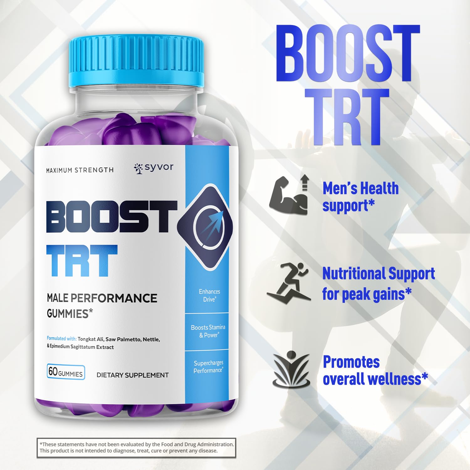(3 Pack) Boost TRT Gummies for Men, Official Boost TRT Male Performance Gummys with Natural Ingredients, Advanced BoostTRT Men's Gummy Supplement with Maximum Strength Premium Vitamins (180 Gummies) SyvorBuy Supplements Australia