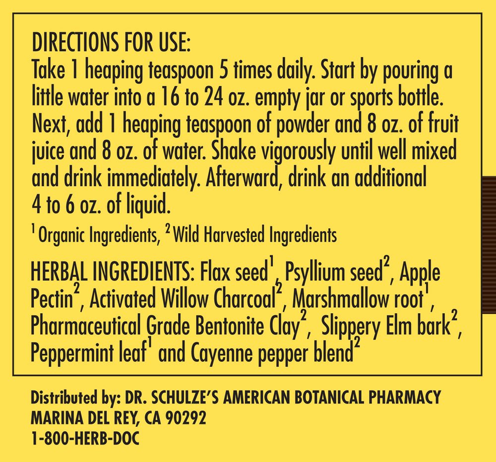Dr. Schulze’s | Intestinal Formula #2 | Herbal Colon Cleanse Formula | Natural Detox Powder Dr. Schulze'sBuy Supplements Australia