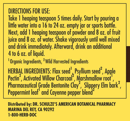 Dr. Schulze’s | Intestinal Formula #2 | Herbal Colon Cleanse Formula | Natural Detox Powder Dr. Schulze'sBuy Supplements Australia